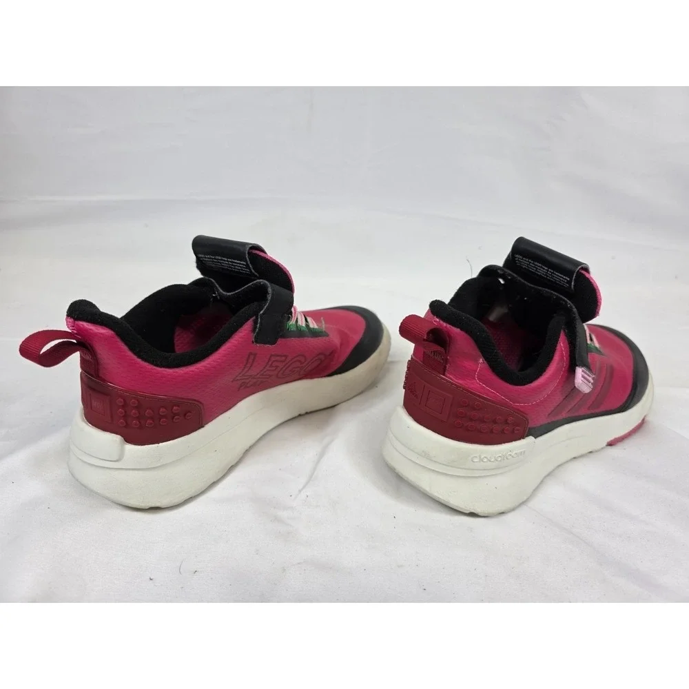 Adidas x LEGO Sport Cloudfoam Kids Shoes Pink Black GW4001 Size 2‎ US